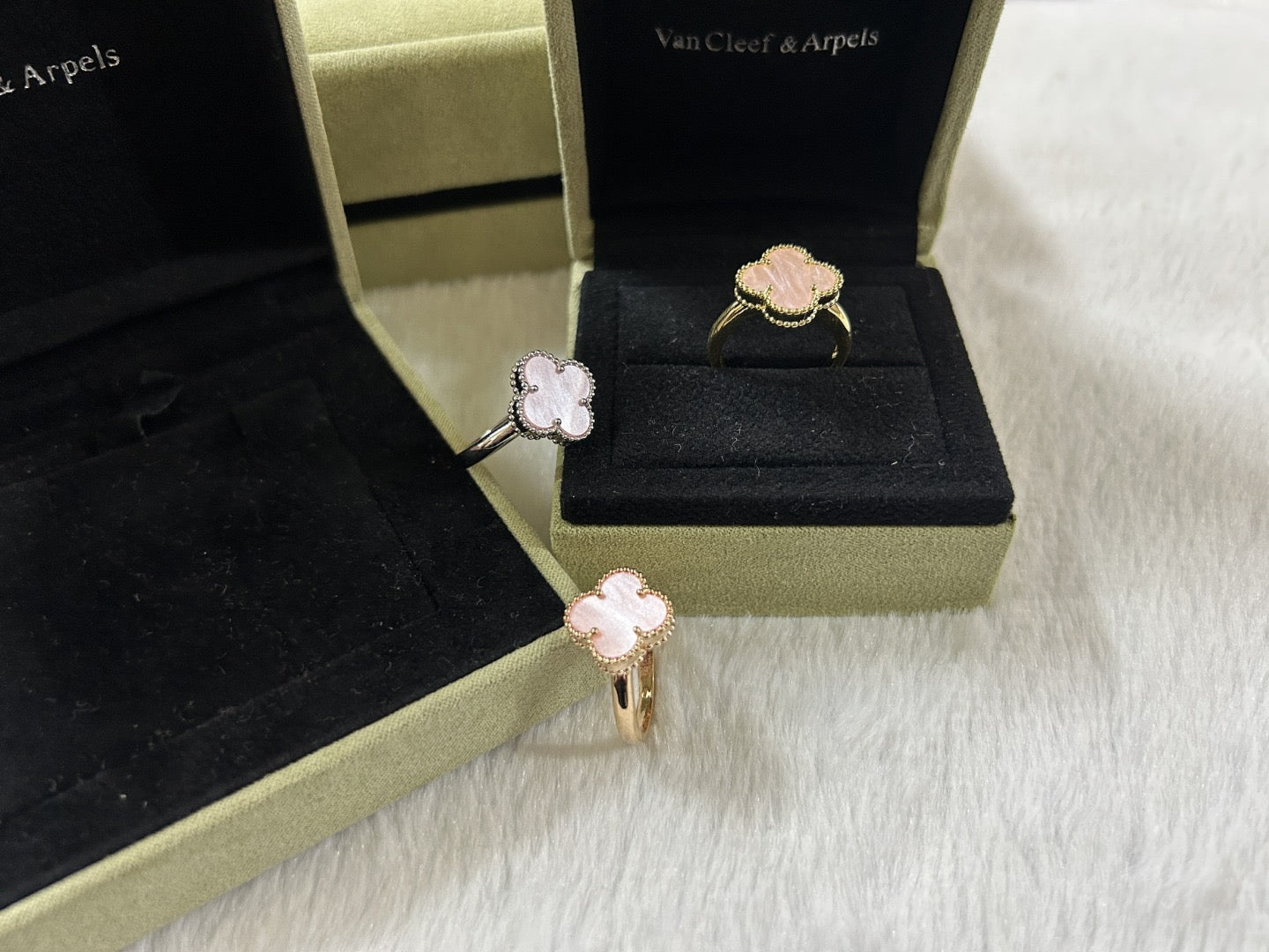 [Lume Jewels]Pink Clover Ring