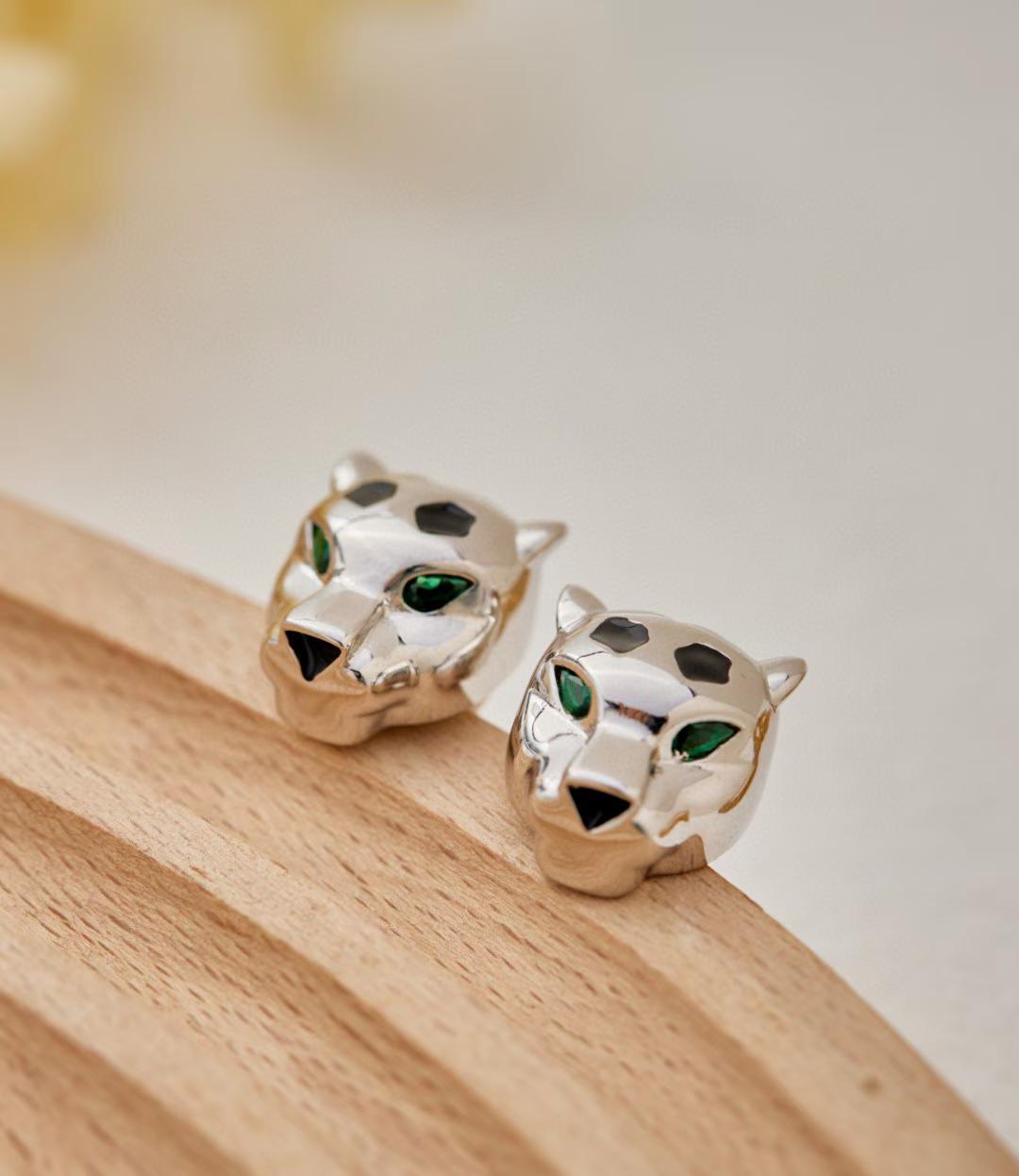 [Lume Jewels] CHRRTAH-PRINT STUD EARRINGS, THREE COLORS