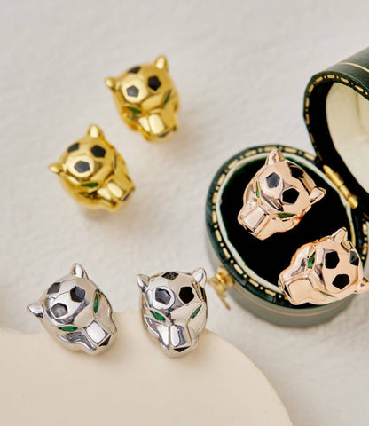 [Lume Jewels] CHRRTAH-PRINT STUD EARRINGS, THREE COLORS