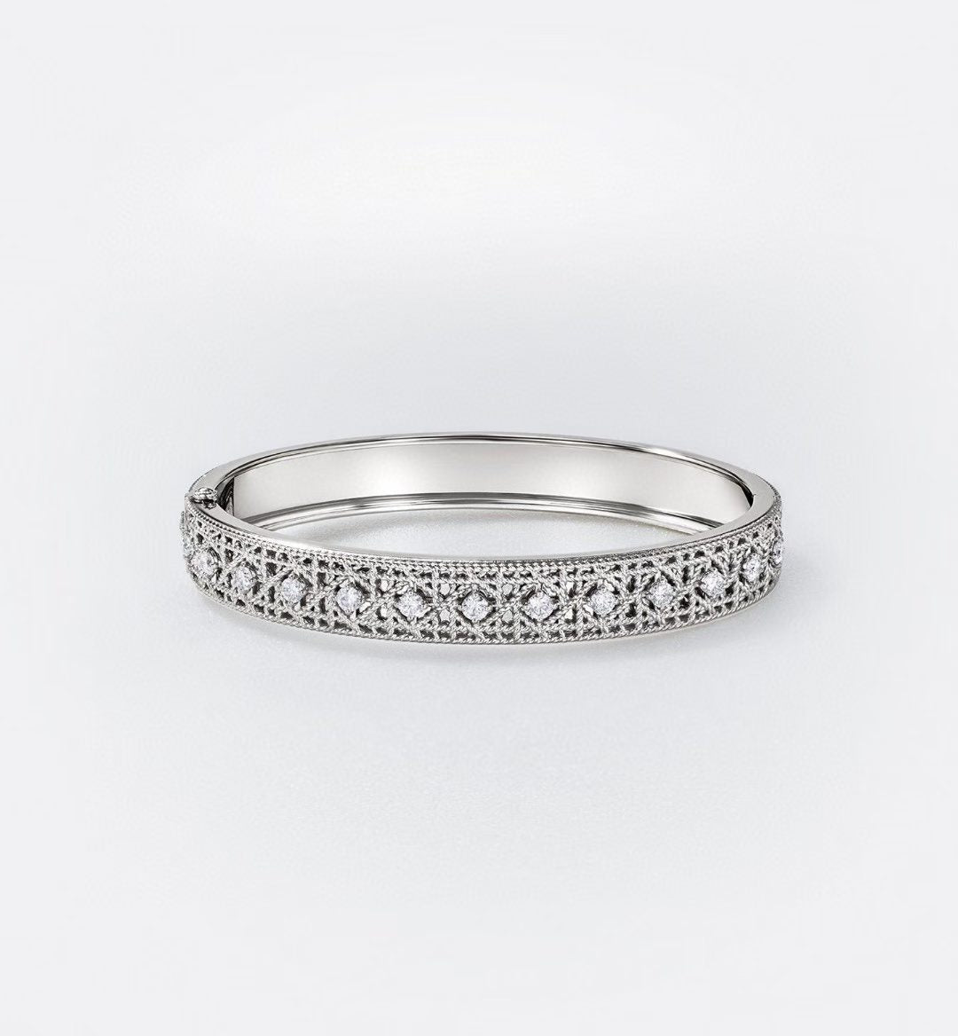 [Lume Jewels] 2026 WOVEN-PATTERN BRACELET SET WITH FULL DIAMOND INLAY THREE-COLORS