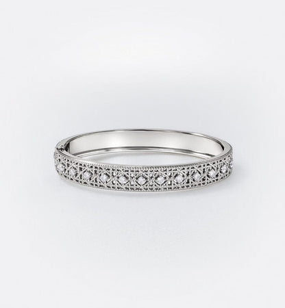 [Lume Jewels] 2026 WOVEN-PATTERN BRACELET SET WITH FULL DIAMOND INLAY THREE-COLORS