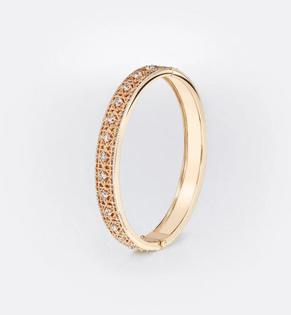 [Lume Jewels] 2026 WOVEN-PATTERN BRACELET SET WITH FULL DIAMOND INLAY THREE-COLORS