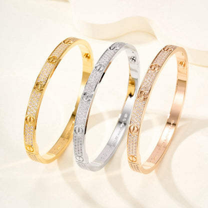 ¡®Lume Jewels¡¯LOVE BRACELET 4.8MM DIAMOND-PAVED