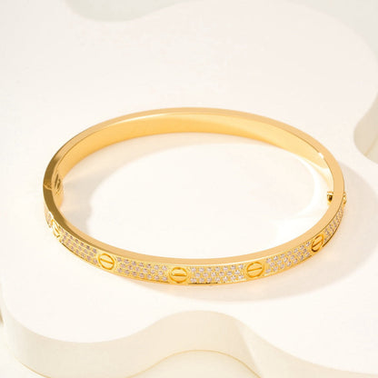 ¡®Lume Jewels¡¯LOVE BRACELET 4.8MM DIAMOND-PAVED