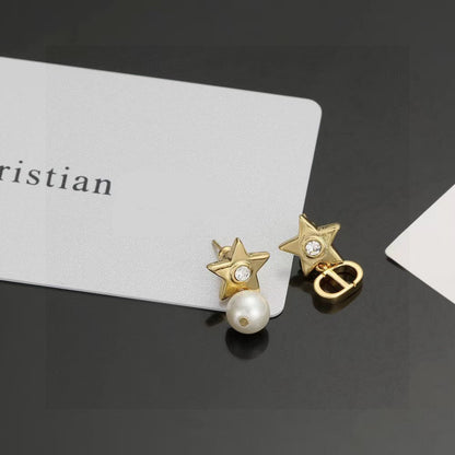 [Lume Jewels]CD Star-Shaped Letter Earrings