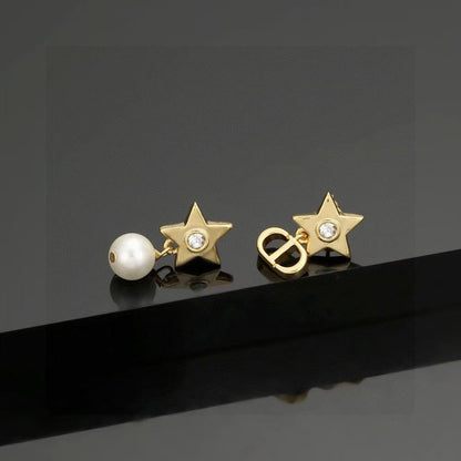 [Lume Jewels]CD Star-Shaped Letter Earrings