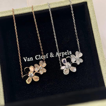 [Lume Jewels] Two Flowers & Clover Choker