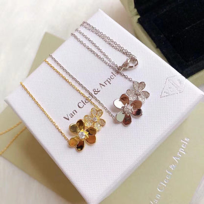 [Lume Jewels] Two Flowers & Clover Choker