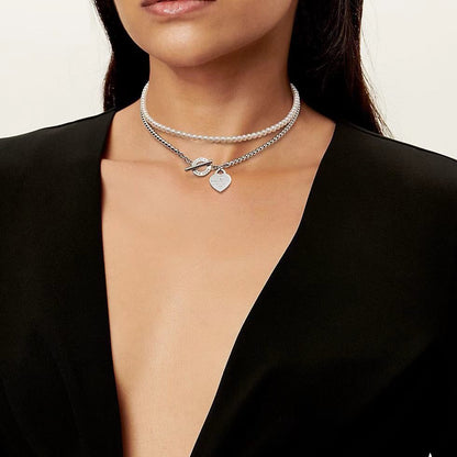 [Lume Jewels] Double-clasp Pearl Necklace、Bracelet