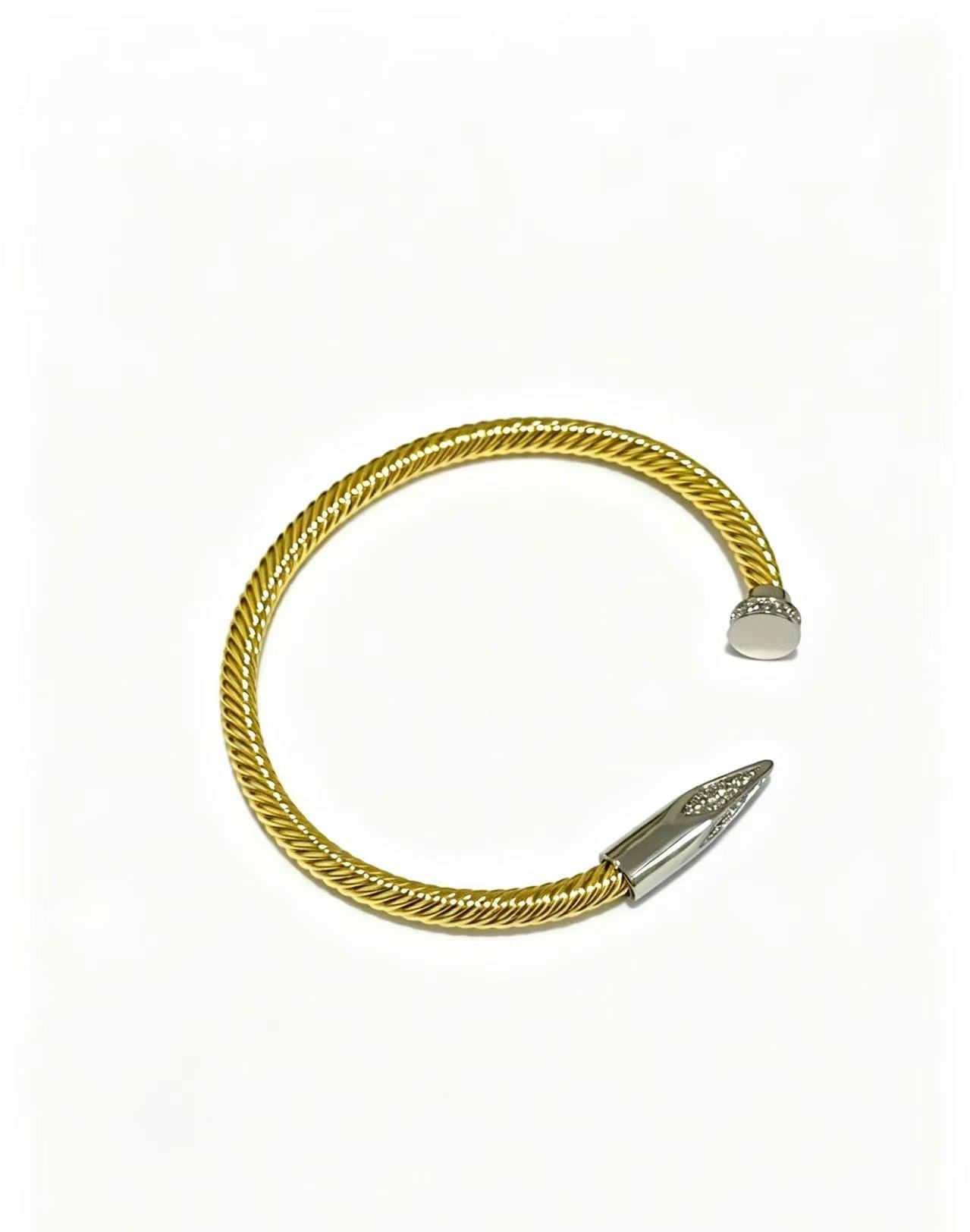 [Lume Jewels]Open threaded nail bracelet