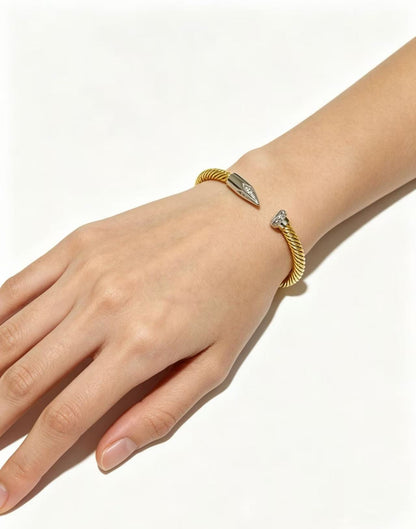 [Lume Jewels]Open threaded nail bracelet