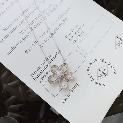 [Lume Jewels] Full diamond sunflower flower necklace