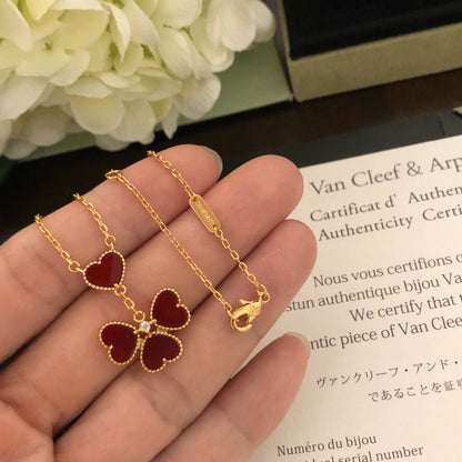[Lume Jewels] Gold-tone Red Heart Pendant