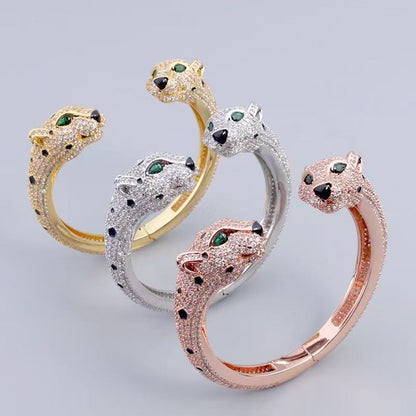 [Lume Jewels] Full Diamond Panther Bangle & Ring