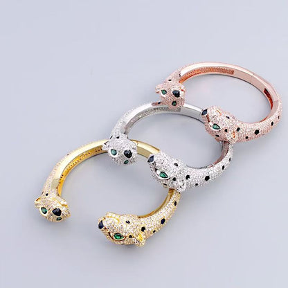 [Lume Jewels] Full Diamond Panther Bangle & Ring
