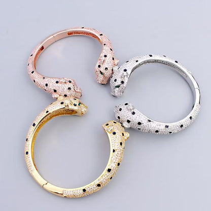 [Lume Jewels] Full Diamond Panther Bangle & Ring