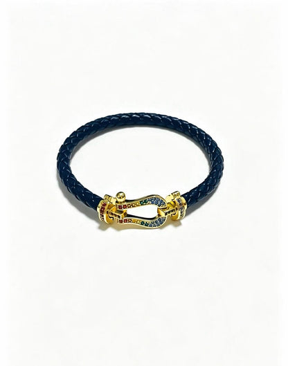 ¡®Lume Jewels2026 New Horseshoe Buckle Leather Couple Bracelet