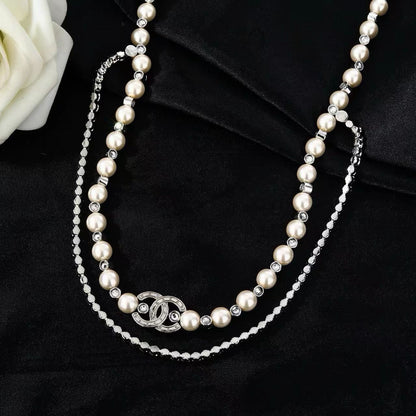 [Lume Jewels]Double C Pearl Waist Chain