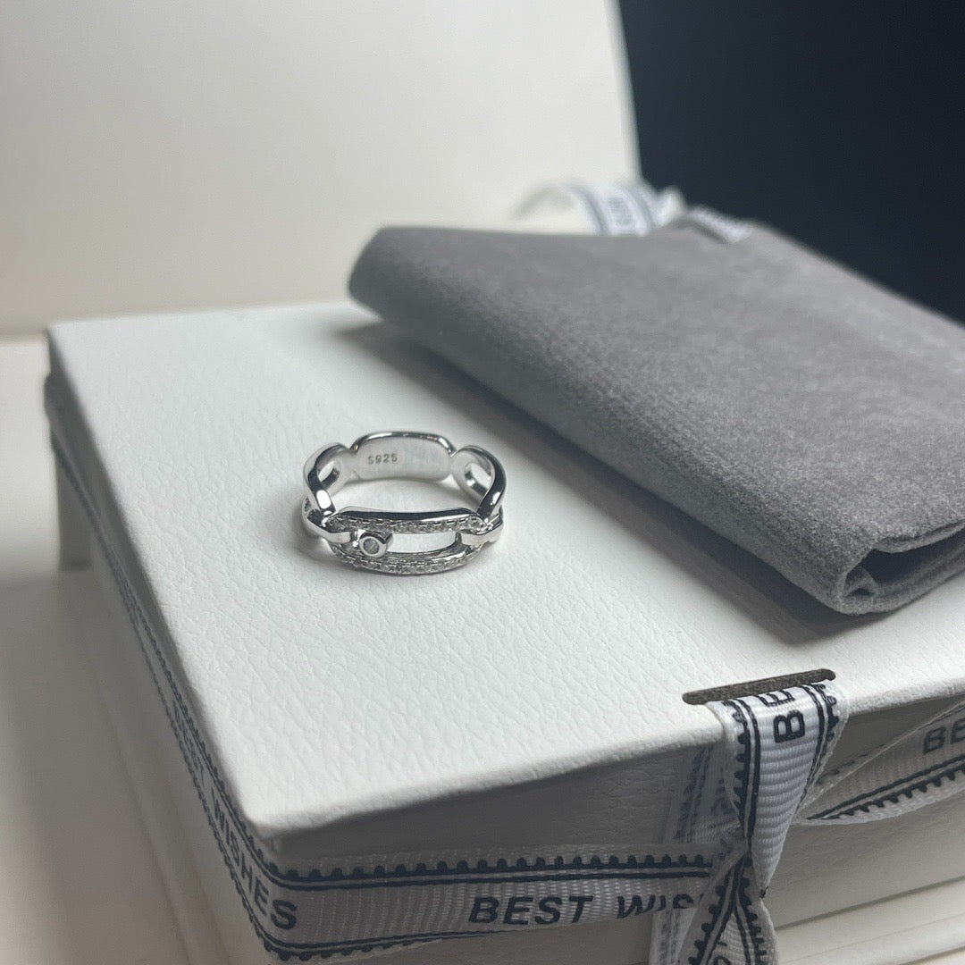 [Lume Jewels]Sliding Single Diamond Ring
