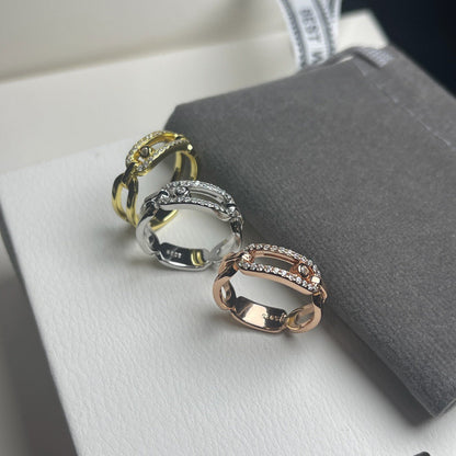 [Lume Jewels]Sliding Single Diamond Ring