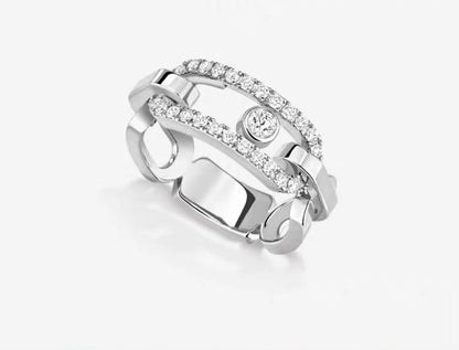 [Lume Jewels]Sliding Single Diamond Ring