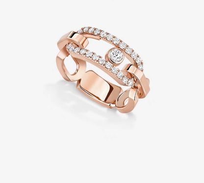 [Lume Jewels]Sliding Single Diamond Ring