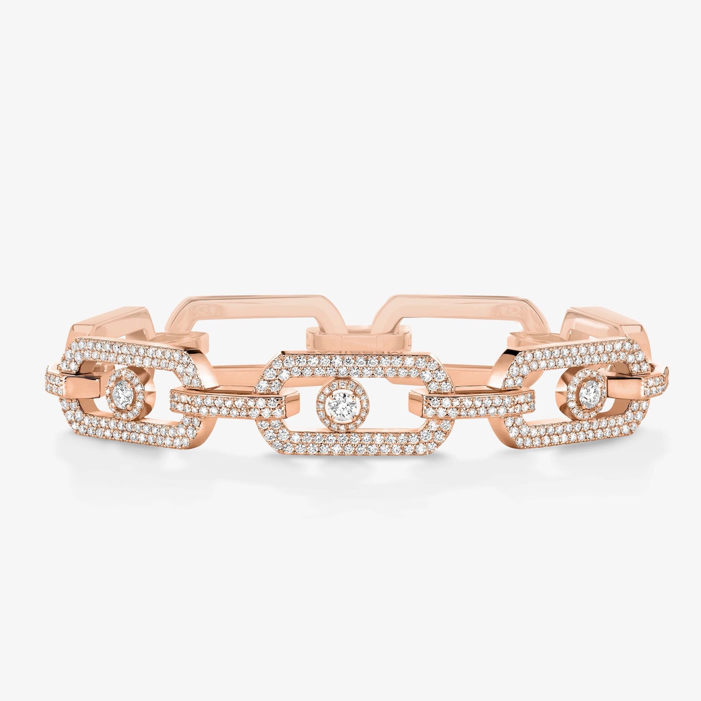 [Lume Jewels]Large Full Diamond Unisex Sliding Bracelet with Moissanite
