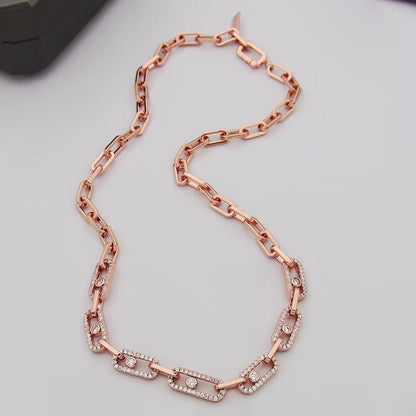 [Lume Jewels]Move Link Pave Diamond Necklace