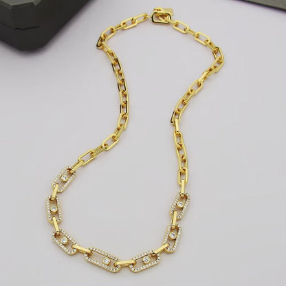 [Lume Jewels]Move Link Pave Diamond Necklace