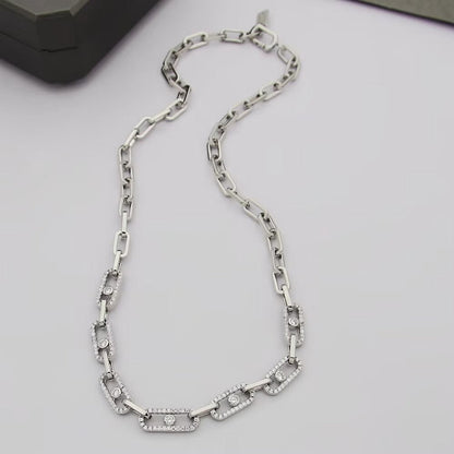 [Lume Jewels]Move Link Pave Diamond Necklace