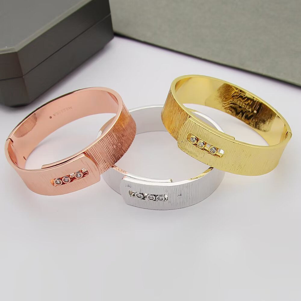 [Lume Jewels]Polished Brushed Bangle, Large Engraved Sliding Bangle