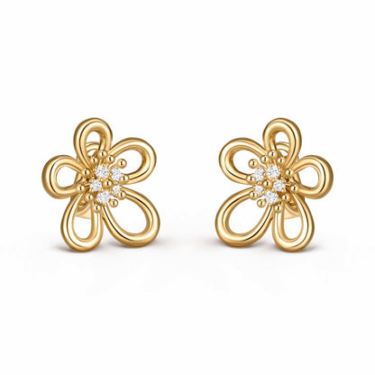 [Lume Jewelry]Flowerlace Stud Earrings,
