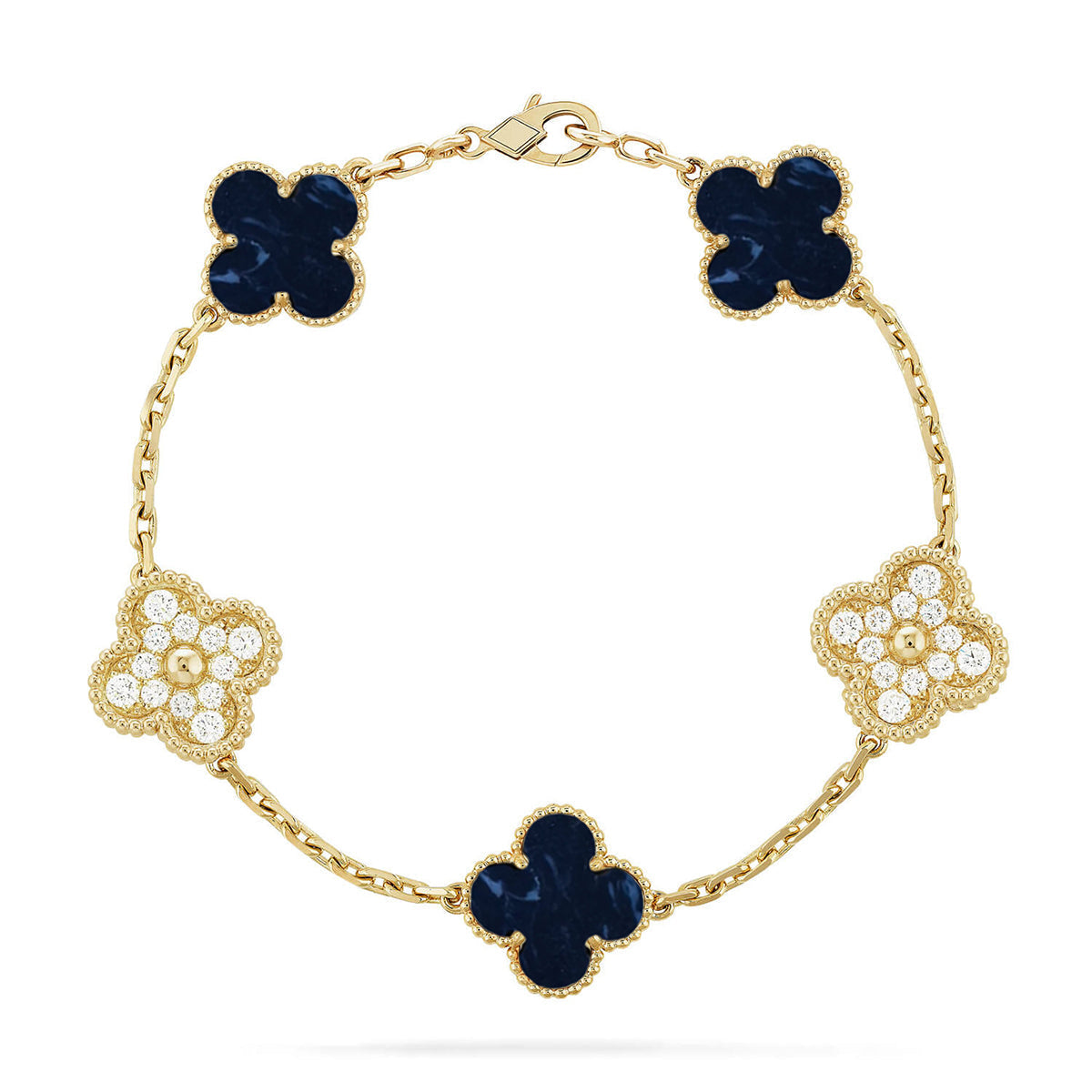 [Lume Jewels]New CLOVER 5 MOTIF PIETERSITE BRACELET COLLECTION