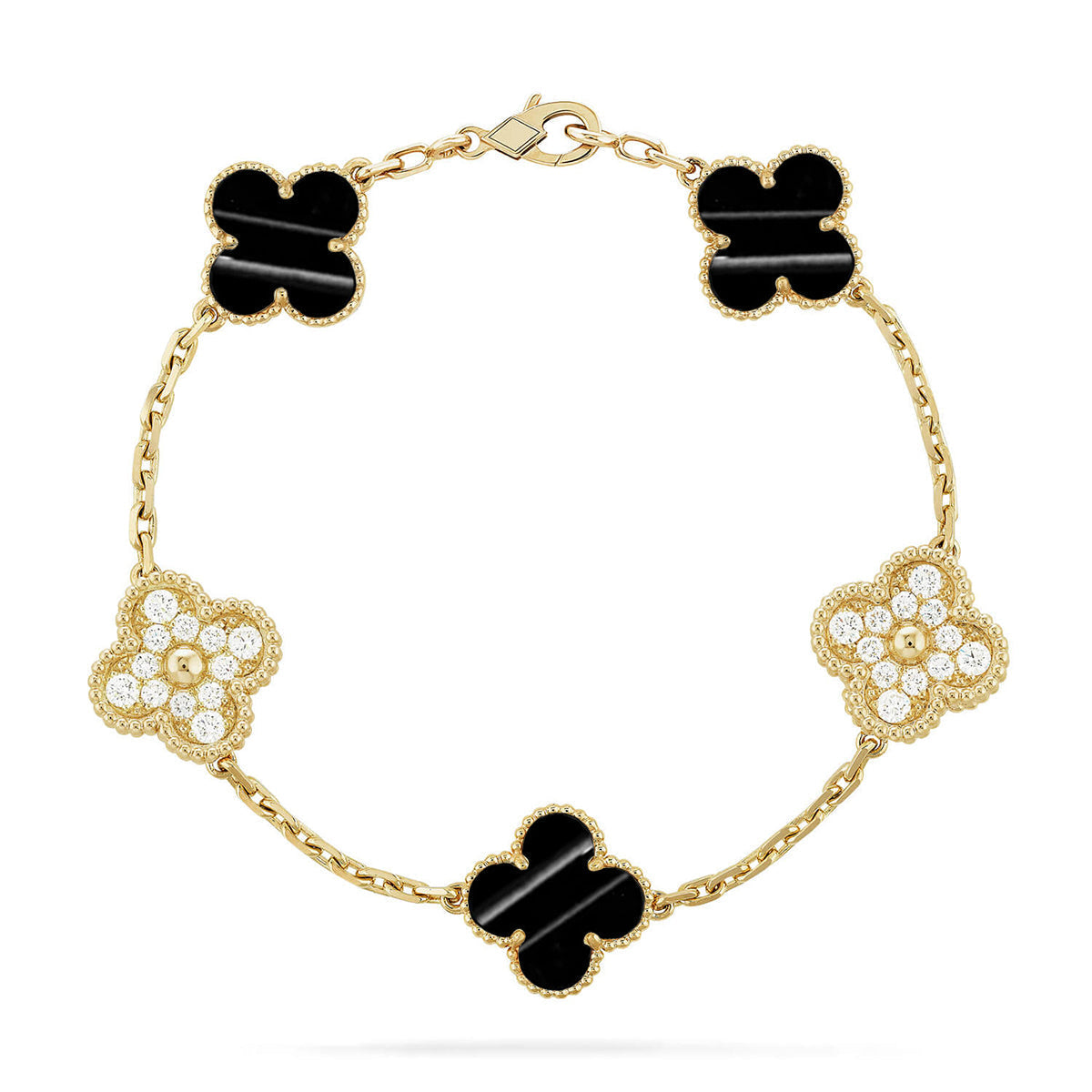 [Lume Jewels]New  CLOVER 5 MOTIF PULSAR STONE BRACELET COLLECTION