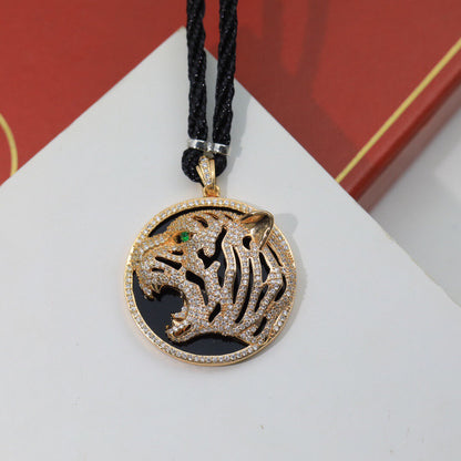 ¡®Lume Jewels¡ Openwork Tiger Cord Pendant Necklace