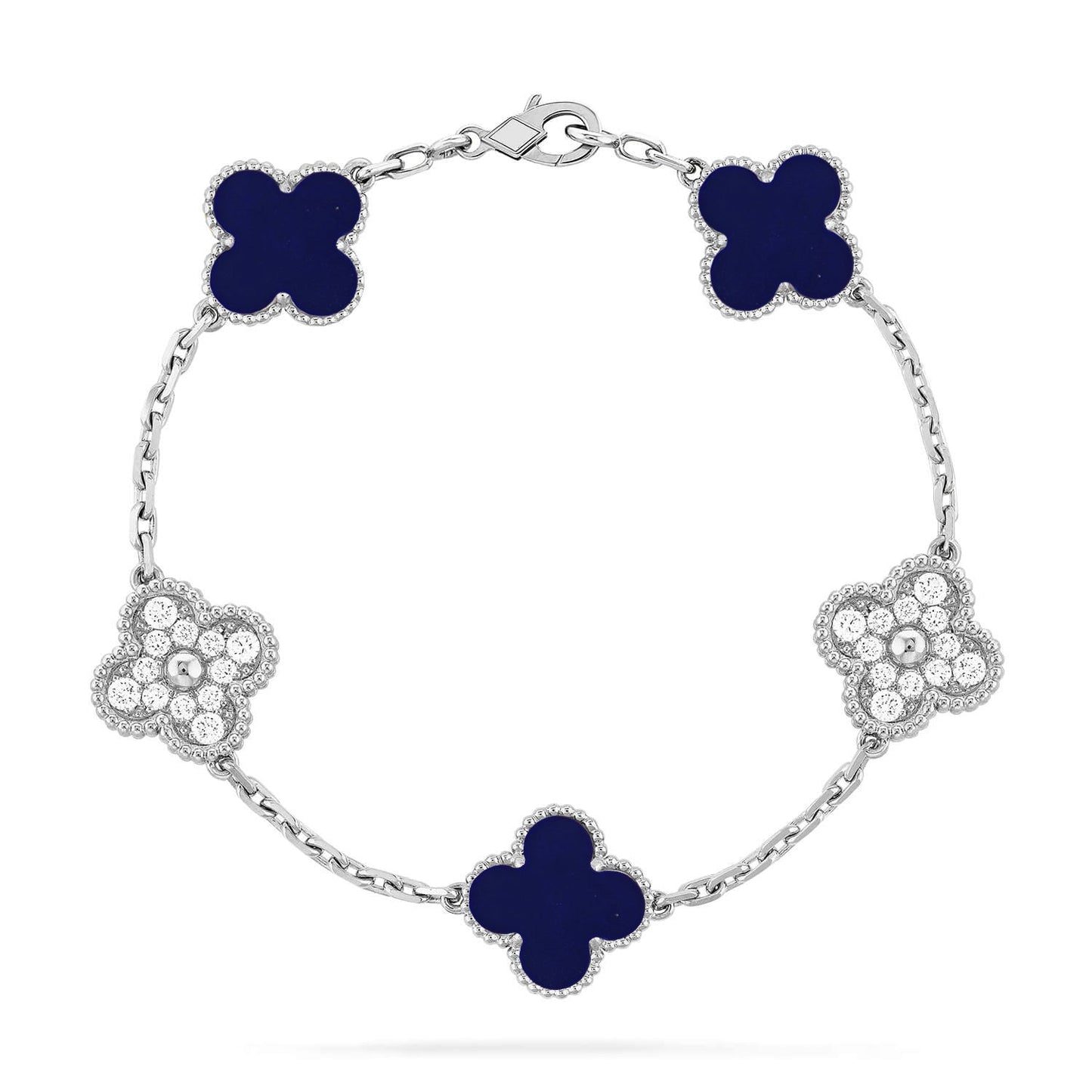 [Lume Jewels]New CLOVER 5 MOTIF LAPIS LAZULI BRACELET COLLECTION