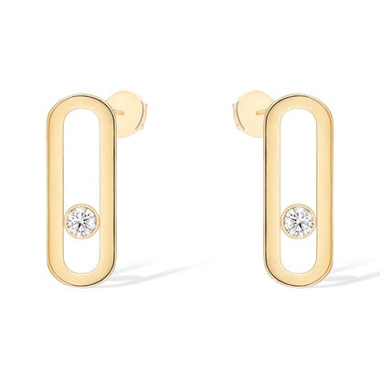 [Lume Jewels]MOVE UNO SMALL 1 DIAMOND EARRINGS