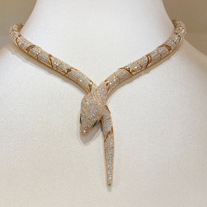 [✨Lume Jewels✨]HAUTE COUTURE GOLD SERPENTI NECKLACE
