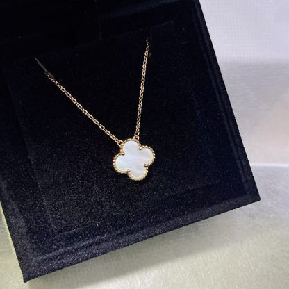 [Lume Jewels]CLOVER MINI 15MM WHITE MOTHER-OF-PEARL NECKLACE