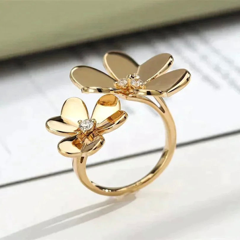 ¡®Lume Jewels¡¯CLOVER COMOS GOLD DIAMOND RING