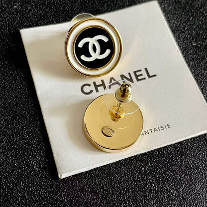[Lume Jewels]Classic Double C Stud Earrings