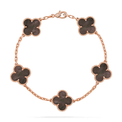 [Lume Jewels]New CLOVER 5 MOTIF GRAY MOP BRACELET COLLECTION