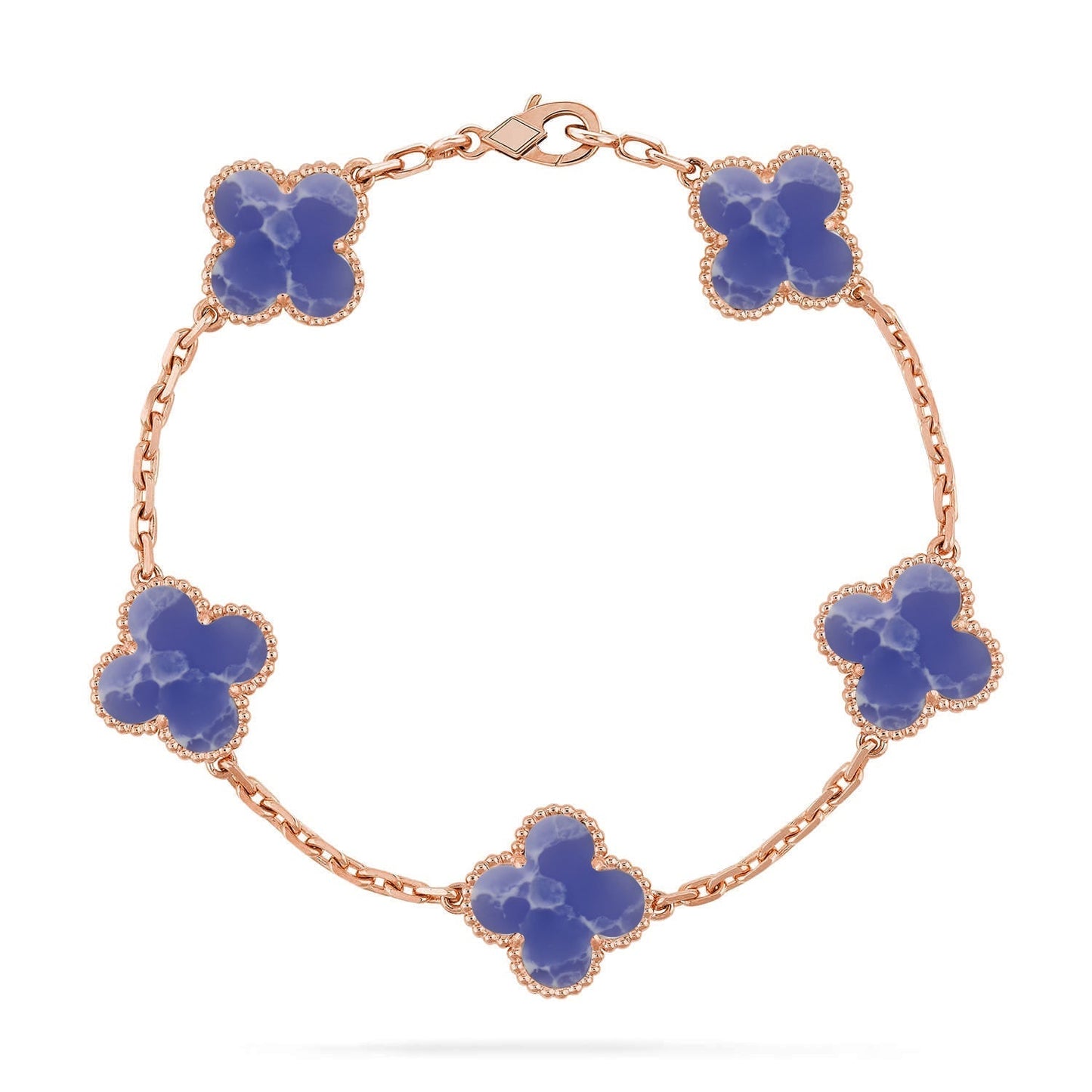 [Lume Jewels]New CLOVER 5 MOTIF BLUE VEINS BRACELET COLLECTION