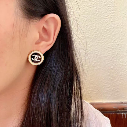 [Lume Jewels]Classic Double C Stud Earrings