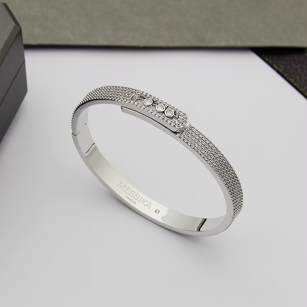 [Lume Jewels]Move Noa Full Pavé Diamond Bangle Bracelet