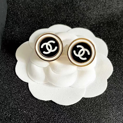 [Lume Jewels]Classic Double C Stud Earrings
