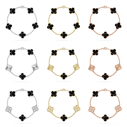 [Lume Jewels]New  CLOVER 5 MOTIF PULSAR STONE BRACELET COLLECTION