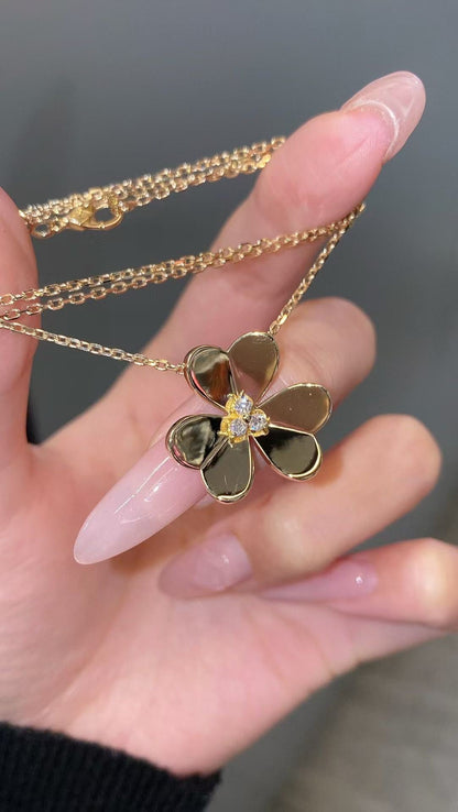 [Lume Jewels]FRIVOLE GOLD FLOWER NECKLACE2