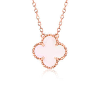 ¡®Lume Jewels¡¯CLOVER 15MM PINK MOTHER-OF-PEARL SINGLE FLOWER NECKLACE