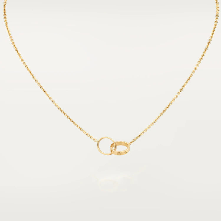 ¡®Lume Jewels¡¯LOVE NECKLACE DOUBLE RING GOLD